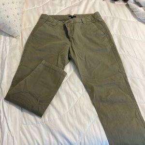 Olive green ankle pant